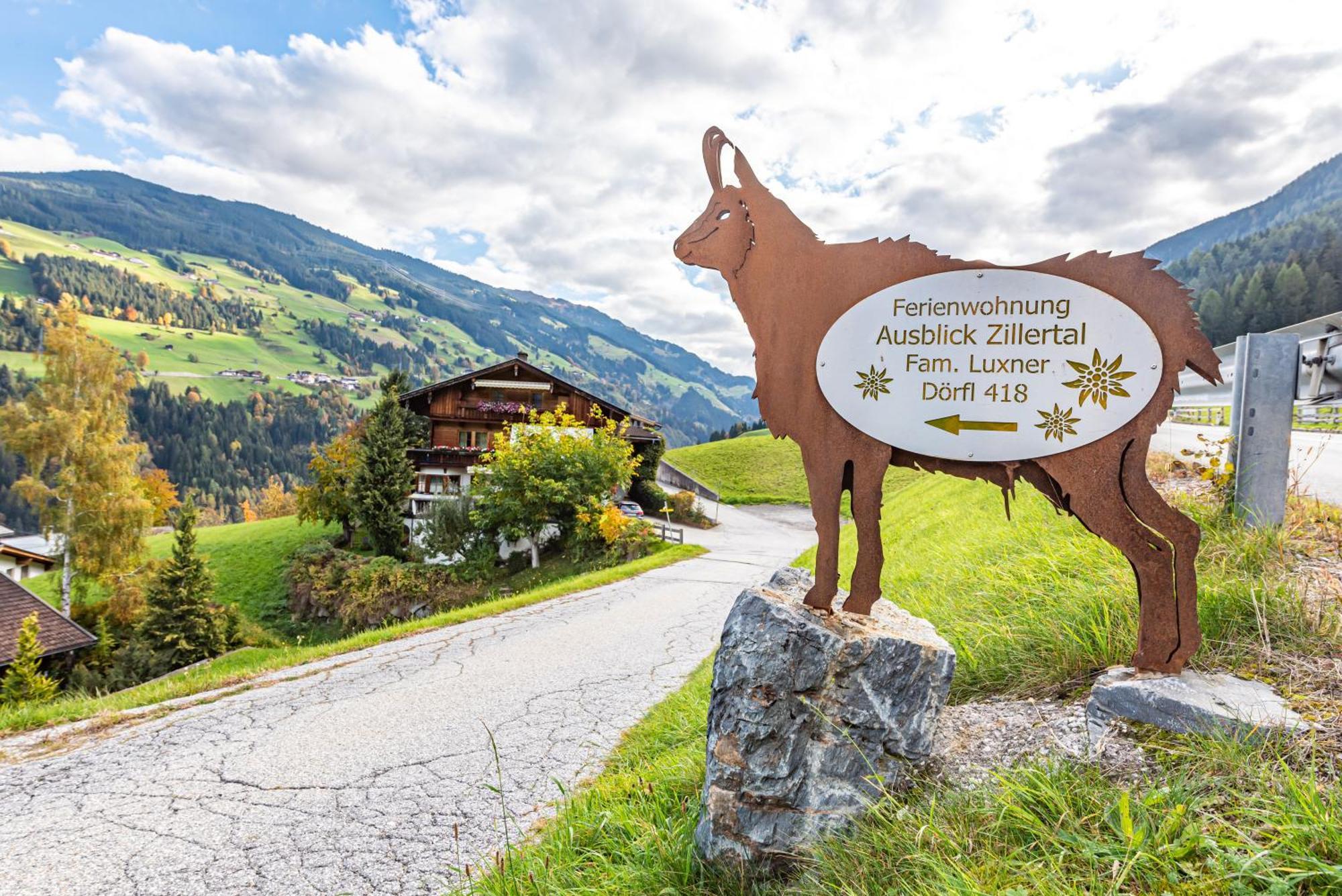 Ferienwohnung Ausblick Zillertal 하이젠베르크 외부 사진